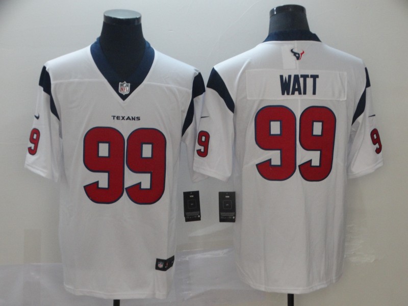Men's Houston Texans J.J. Watt #99 White Jersey